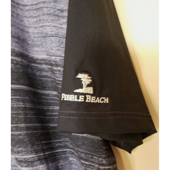 Pebble Beach Dry-Luxe Performance Men's Polo Golf T-Shirt XL Color Blue   B2 - Picture 2 of 7